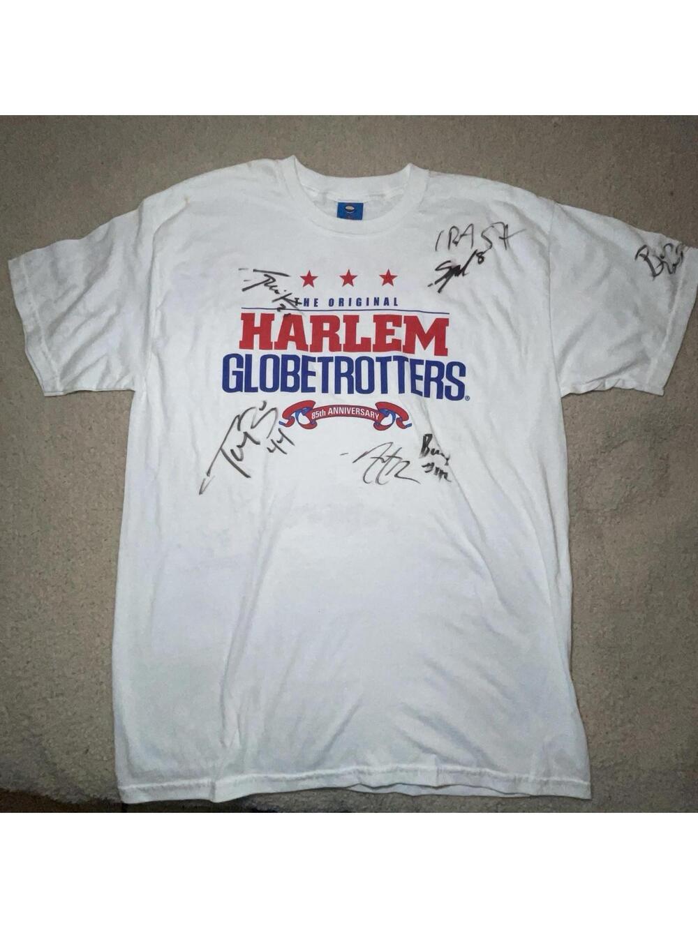 Harlem Globetrotters 85th Anniversary Autographed T-Shirt